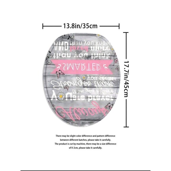 4-Pcs. Inspirational Quotes Shower Curtain Set - Picture 8 of 11